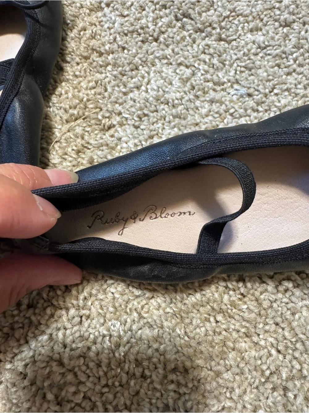 6 1/2 Toddler Girl’s Black Ruby & Bloom ballet flats